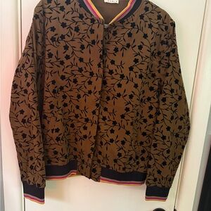 Kori Black Floral Bomber Jacket